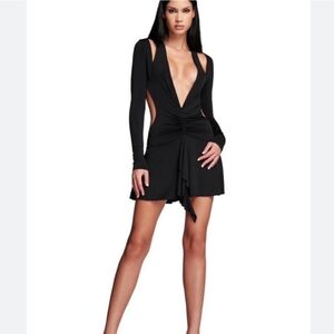 I.AM.GIA Black Orson Long Sleeve Mini Dress M